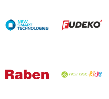 Logo firm New Smart Technologies, Fudeko, Raben, New Age Kids