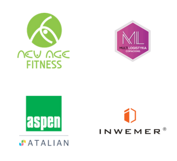 Logo firm New Age Fitness, Multilogistyka, Aspen, Inwemer
